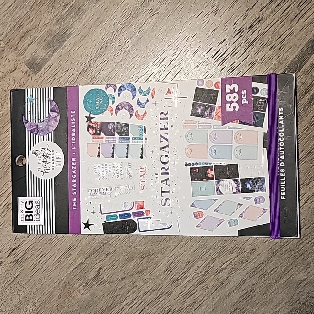 Happy Planner The Stargazer sticker book 583 pieces